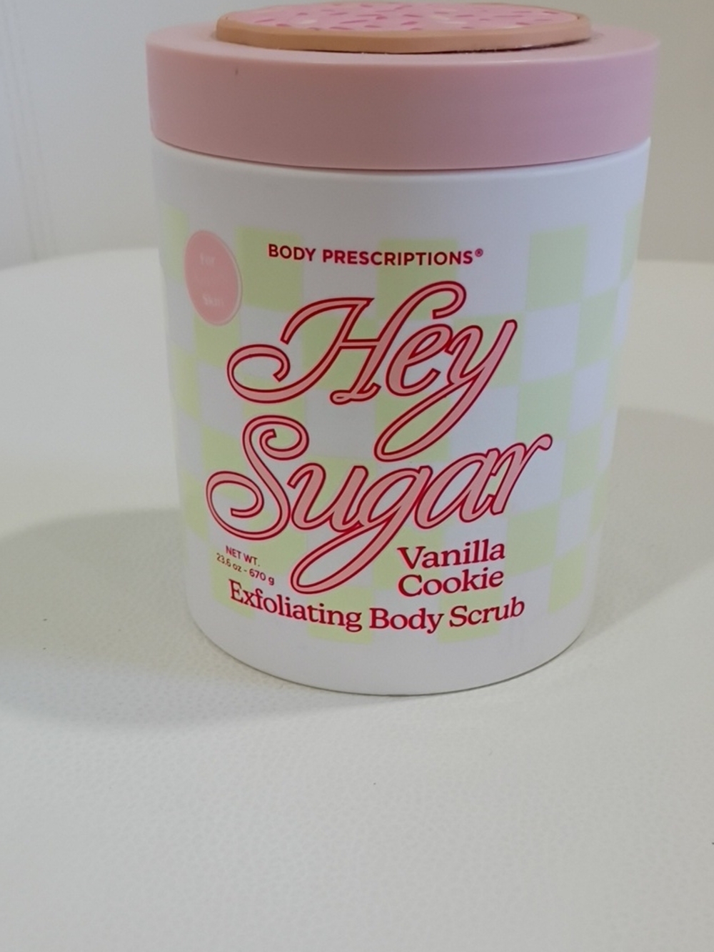 Hey Sugar Vanilla Cookie Exfoliating Body Scrub — Pink